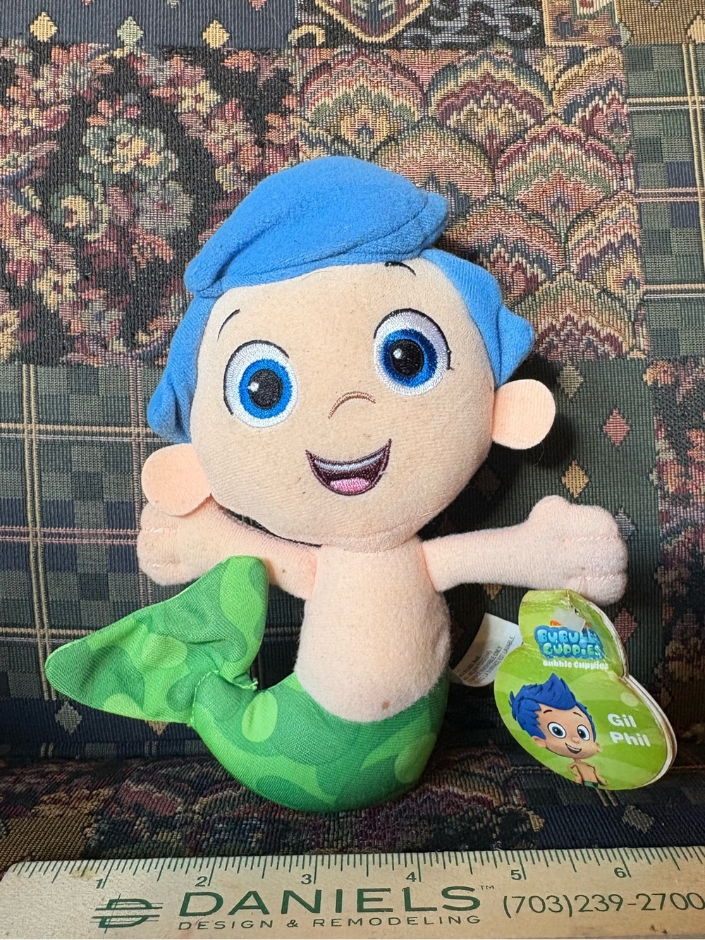 Bubble Guppies Gil Plush Mermaid Doll Fisher-Price Nickelodeon 8” w/ Tags